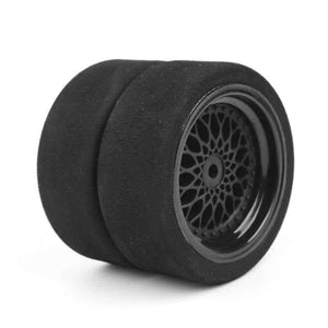 Planet Gates 4pcs/lot Rc Car Tires 3mm Offset Sponge Tyres Wheel Rim Fit HSP HPI 1/10 Scale On-Road Racing Car Toys Unique Foam Tires 23001