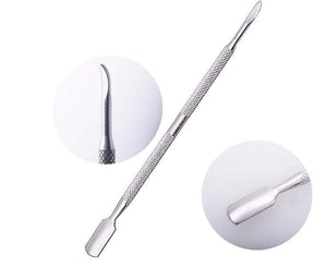 Planet Gates 4pcs/Lot Stainless Steel Cuticle Remover Double Sided Finger Dead Skin Push Nail Cuticle Pusher Manicure Nail Care Tool