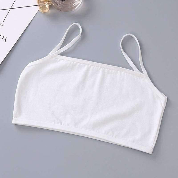 Planet Gates 4pcs/Lot Teen Girls Tank Bra Top Teenage Kids Soft Cotton Underwear Training Bra Clothing 10 12 14 16