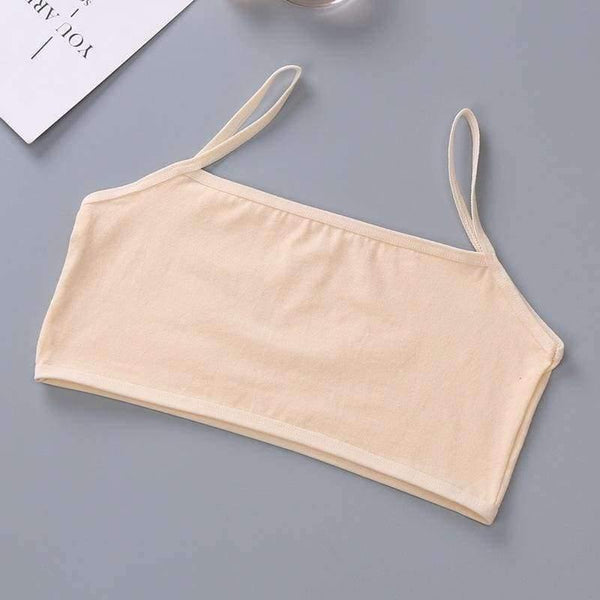 Planet Gates 4pcs/Lot Teen Girls Tank Bra Top Teenage Kids Soft Cotton Underwear Training Bra Clothing 10 12 14 16