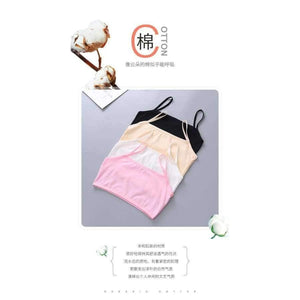 Planet Gates 4pcs/Lot Teen Girls Tank Bra Top Teenage Kids Soft Cotton Underwear Training Bra Clothing 10 12 14 16