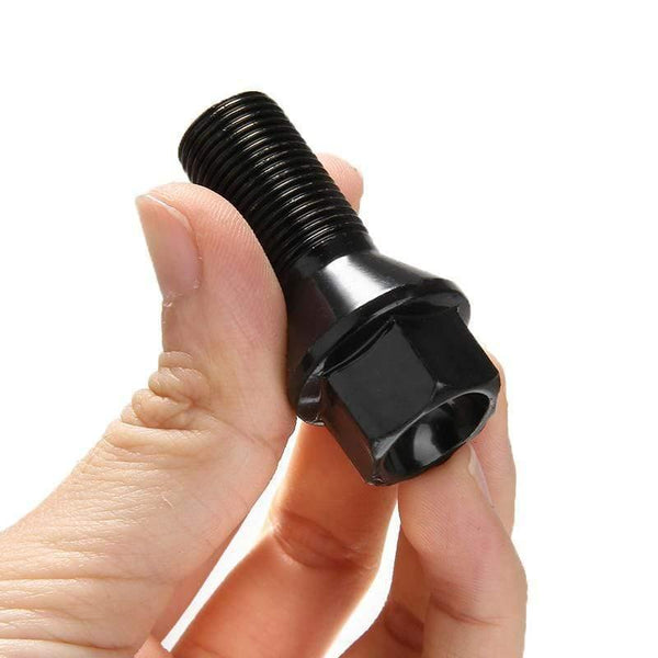 4pcs M14x1.25 Black Steel Wheel Lug Bolt Nut For BMW X3 X5 E70 E71 F20 F25 36136781151 Accessories Parts
