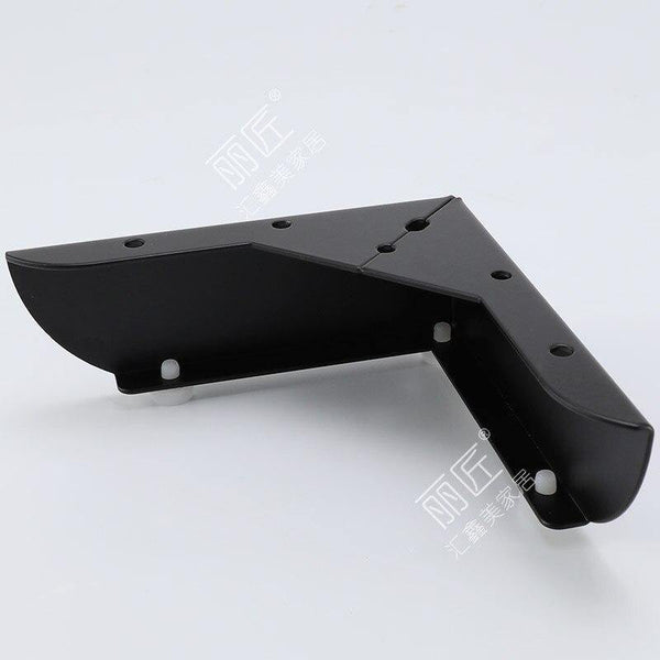 4pcs Metal Furniture Legs Square Cabinet Wood Table Legs For Sofa Feet Foot Bed Riser Furniture Accessories (Black)