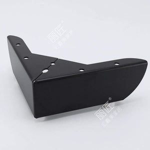 4pcs Metal Furniture Legs Square Cabinet Wood Table Legs For Sofa Feet Foot Bed Riser Furniture Accessories (Black)