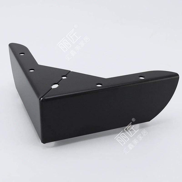 4pcs Metal Furniture Legs Square Cabinet Wood Table Legs For Sofa Feet Foot Bed Riser Furniture Accessories (Black)