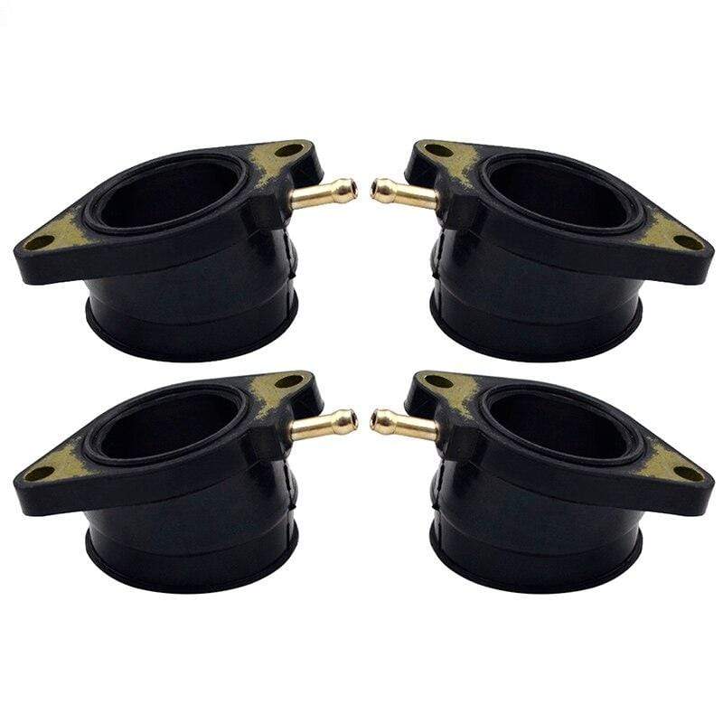 Planet Gates 4Pcs Motorcycle Parts Carburetor Interface For Yamaha FZS600 FAZER 5DM 1998-2003 Intake Carburetor Outlet Manifold 5DM 13586 01
