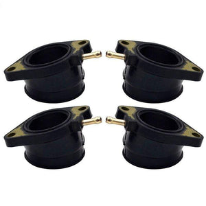 Planet Gates 4Pcs Motorcycle Parts Carburetor Interface For Yamaha FZS600 FAZER 5DM 1998-2003 Intake Carburetor Outlet Manifold 5DM 13586 01