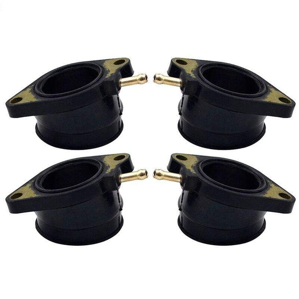 Planet Gates 4Pcs Motorcycle Parts Carburetor Interface For Yamaha FZS600 FAZER 5DM 1998-2003 Intake Carburetor Outlet Manifold 5DM 13586 01