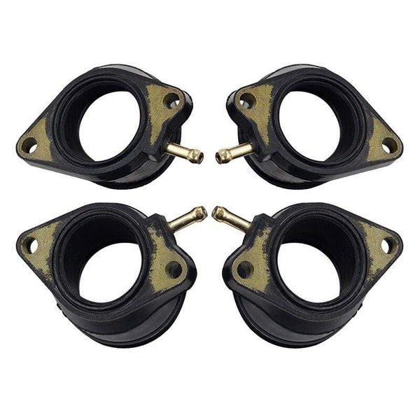 Planet Gates 4Pcs Motorcycle Parts Carburetor Interface For Yamaha FZS600 FAZER 5DM 1998-2003 Intake Carburetor Outlet Manifold 5DM 13586 01