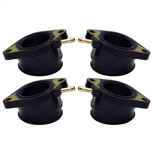 Planet Gates 4Pcs Motorcycle Parts Carburetor Interface For Yamaha FZS600 FAZER 5DM 1998-2003 Intake Carburetor Outlet Manifold 5DM 13586 01
