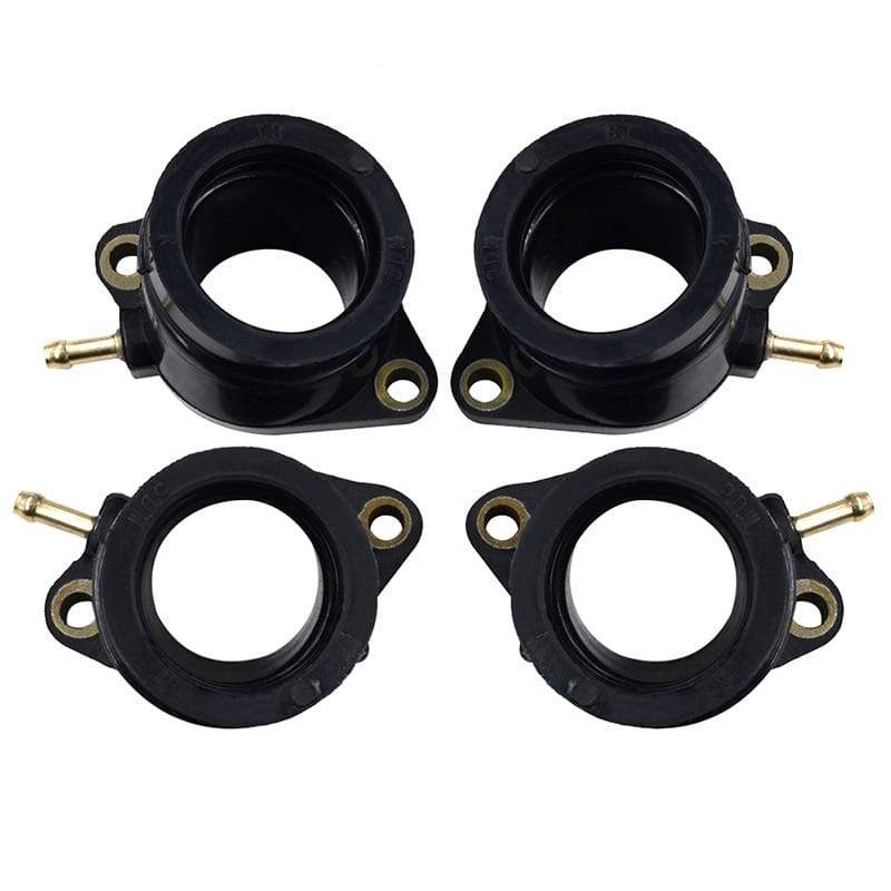 Planet Gates 4Pcs Motorcycle Parts Carburetor Interface For Yamaha FZS600 FAZER 5DM Intake Carburetor Outlet Manifold 5DM-13586-01 FZS 600