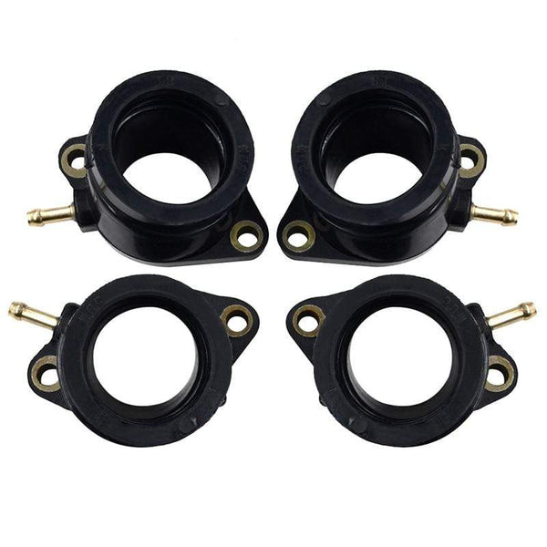 Planet Gates 4Pcs Motorcycle Parts Carburetor Interface For Yamaha FZS600 FAZER 5DM Intake Carburetor Outlet Manifold 5DM-13586-01 FZS 600