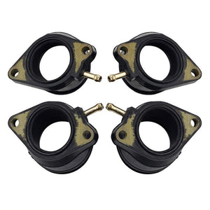 Planet Gates 4Pcs Motorcycle Parts Carburetor Interface For Yamaha FZS600 FAZER 5DM Intake Carburetor Outlet Manifold 5DM-13586-01 FZS 600