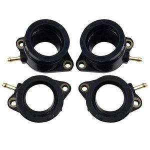 Planet Gates 4Pcs Motorcycle Parts Carburetor Interface For Yamaha FZS600 FAZER 5DM Intake Carburetor Outlet Manifold 5DM-13586-01 FZS 600