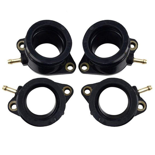 Planet Gates 4Pcs Motorcycle Parts Carburetor Interface For Yamaha FZS600 FAZER 5DM Intake Carburetor Outlet Manifold 5DM-13586-01 FZS 600