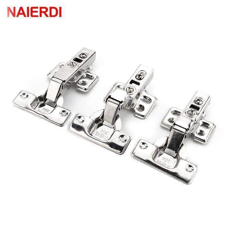 Planet Gates 4PCS NAIERDI-C Serie μεντεσέδες από ανοξείδωτο χάλυβα πόρτας υδραυλικοί μεντεσέδες Damper Buffer Soft Close για ντουλάπι κουζίνας έπιπλα υλικού