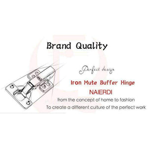 Planet Gates 4PCS NAIERDI Hinge Rustless Iron Hydraulic Hinge Damper Buffer Cabinet Cupboard Door Hinges Soft Close For Furniture Hardware