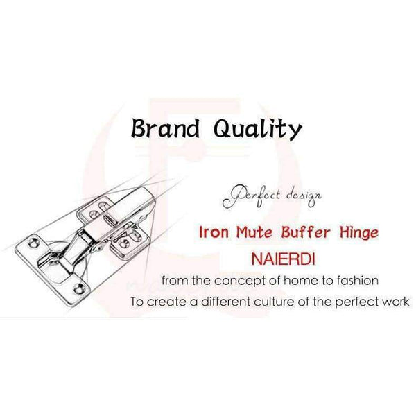 Planet Gates 4PCS NAIERDI Hinge Rustless Iron Hydraulic Hinge Damper Buffer Cabinet Cupboard Door Hinges Soft Close For Furniture Hardware