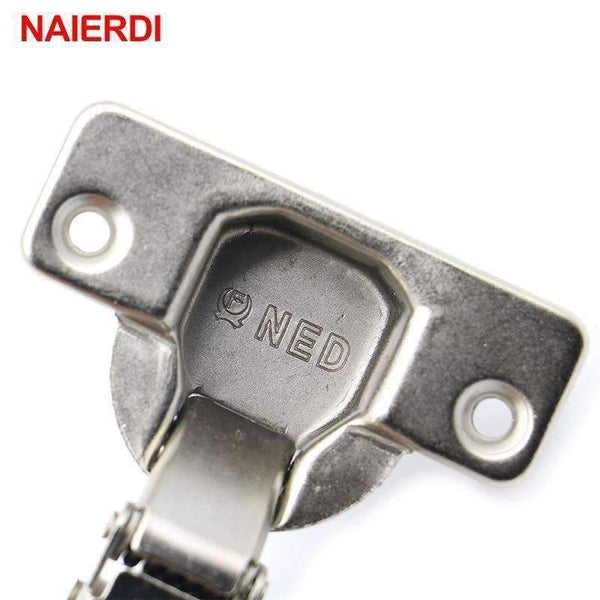 Planet Gates 4PCS NAIERDI Hinge Rustless Iron Hydraulic Hinge Damper Buffer Cabinet Cupboard Door Hinges Soft Close For Furniture Hardware