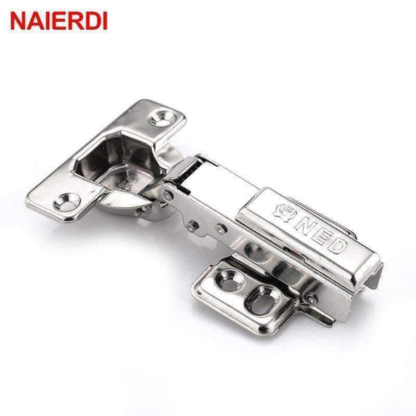 Planet Gates 4PCS NAIERDI Hinges 304 Stainless Steel Pure Copper Hydraulic Damper Buffer Cabinet Cupboard Door Hinge For Furniture Hardware