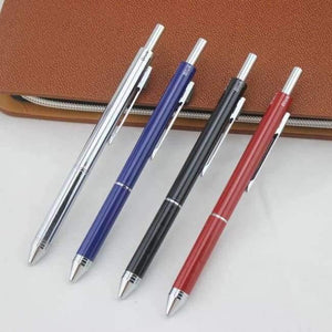 Planet Gates 4pcs Quality Full Metal Mechanical Pencil 0.5~Ballpoint Pen 0.7mm For Professional Painting And Writing School Supplies Send