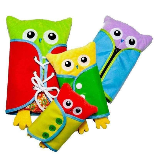 Planet Gates 4pcs/set Baby DIY Montessori Dress Zip Snap Button Buckle Tie Educational toys Preschool soft plush toy kids toddler learning