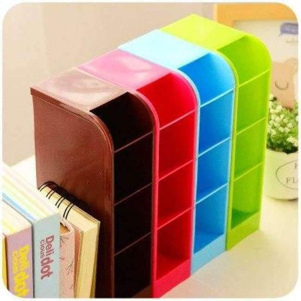 Planet Gates 4PCS/SET Creative Plastic Pen Holder Desk Organizer Multifunction Office Desk Accessories Stationary Organizer