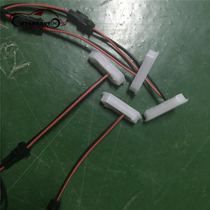 Planet Gates 4pcs/set front racing grille led white yellow led drl fit for ford ranger grill 2015-2017 car