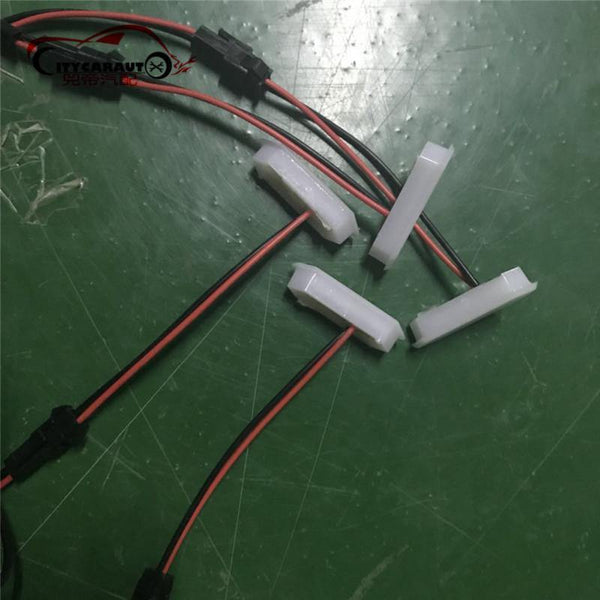 Planet Gates 4pcs/set front racing grille led white yellow led drl fit for ford ranger grill 2015-2017 car