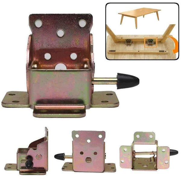 4Pcs/set Iron Locking Folding Table Chair Leg Brackets Hinges for Home Furniture Leg Folding Hinge Bracket Hardware Tool