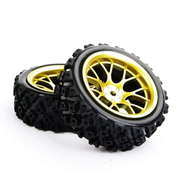 Planet Gates 4pcs/set Racing Off Road Tires 12mm Hex Rubber Tyre Wheel Rim For RC 1:10  Vehicle Toys Accessories