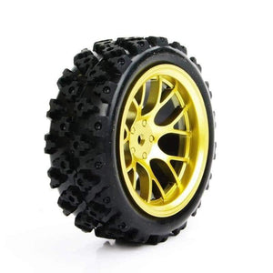 Planet Gates 4pcs/set Racing Off Road Tires 12mm Hex Rubber Tyre Wheel Rim For RC 1:10  Vehicle Toys Accessories