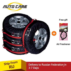 4Pcs Spare Tire Cover Case Polyester Winter and Summer Car Tires Storage Bag Automobile Tyre Accessories Vehicle Wheel Protector - Planet Gates