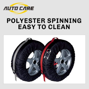 Planet Gates 4Pcs Spare Tire Cover Case Polyester Winter and Summer Car Tires Storage Bag Automobile Tyre Accessories Vehicle Wheel Protector