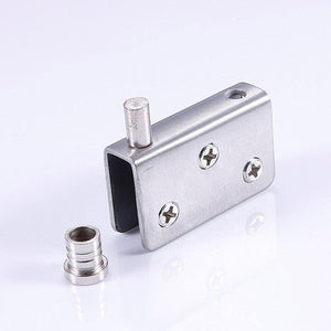 Planet Gates 4pcs Stainless Steel glass hinges for 5-8mm/10-12mm Glass Door Glass Pivot Clamps Door Hinges 4 sizes