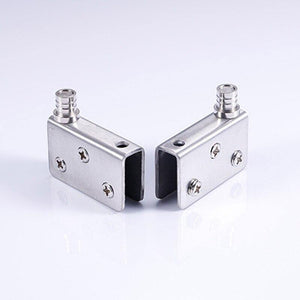 Planet Gates 4pcs Stainless Steel glass hinges for 5-8mm/10-12mm Glass Door Glass Pivot Clamps Door Hinges 4 sizes