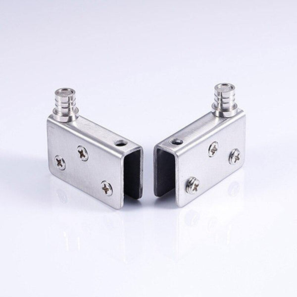 Planet Gates 4pcs Stainless Steel glass hinges for 5-8mm/10-12mm Glass Door Glass Pivot Clamps Door Hinges 4 sizes