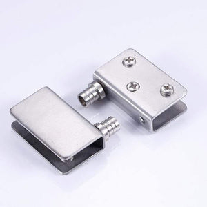 Planet Gates 4pcs Stainless Steel glass hinges for 5-8mm/10-12mm Glass Door Glass Pivot Clamps Door Hinges 4 sizes