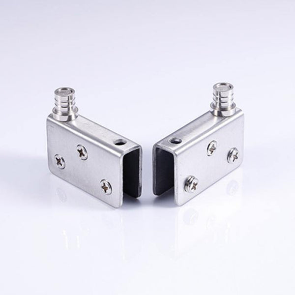 Planet Gates 4pcs Stainless Steel glass hinges for 5-8mm/10-12mm Glass Door Glass Pivot Clamps Door Hinges 4 sizes