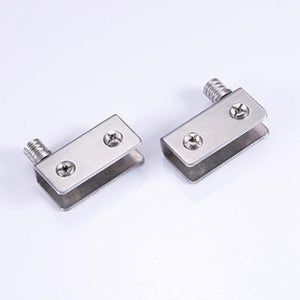 Planet Gates 4pcs Stainless Steel glass hinges for 5-8mm/10-12mm Glass Door Glass Pivot Clamps Door Hinges 4 sizes