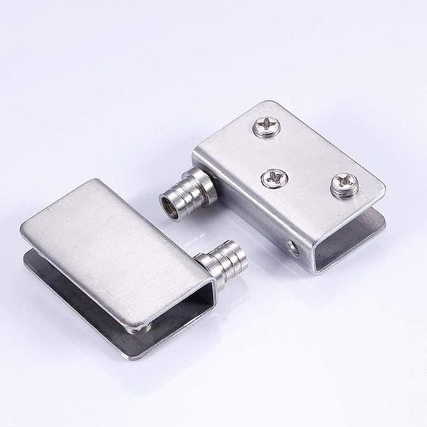 Planet Gates 4pcs Stainless Steel glass hinges for 5-8mm/10-12mm Glass Door Glass Pivot Clamps Door Hinges 4 sizes