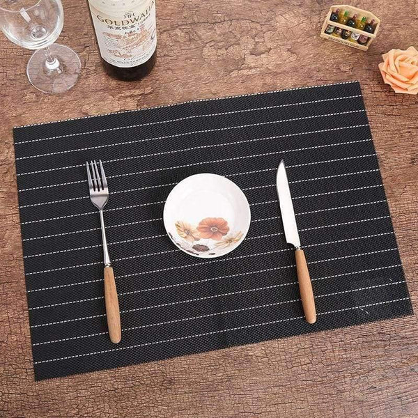 Planet Gates 4pcs Tableware Pad Dining Table Mat Heat Insulation Non-Slip Simple Placemats Disc White Pads Bowl Coaster Kitchen Accessories