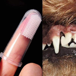 Planet Gates 4pcs Toothpaste Dogs Soft Pet Finger Toothbrush Silicone Dog Brush Tool Finger Toothbrush Dog Dental Hygiene Tool For Dog Bads