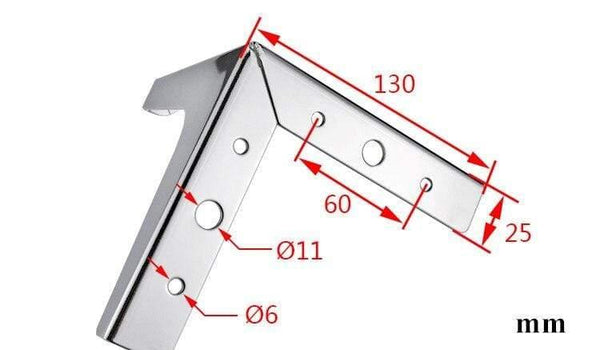 4pcs Triangular Metal Furniture Legs Cabinet Feet Triangle Shaped Sofa Bed Table Legs Furniture Feet Hardware Accessories Silver