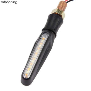 Planet Gates 4Pcs Universal Water Flowing Motorcycle Turn Signal Indicator Lights Bulbs 12V 15LED Newest Amber And White Led light