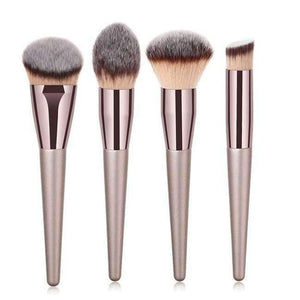 Planet Gates 4pcs2 Champagne Makeup Brushes Set For Foundation Powder Blush Eyeshadow Concealer Large Make Up Brush Cosmetics Beauty Tool 25