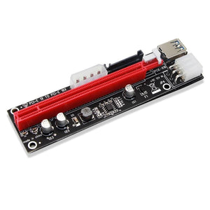 Planet Gates 4pin 6pin SATA Power PCI Express 16X Slot Riser Card USB 3.0 PCI-E PCI-Express 1x to 16x PCIE Riser for Bitcoin BTC Miner Mining