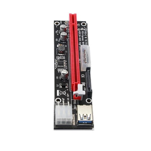 Planet Gates 4pin 6pin SATA Power PCI Express 16X Slot Riser Card USB 3.0 PCI-E PCI-Express 1x to 16x PCIE Riser for Bitcoin BTC Miner Mining