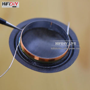 Planet Gates 4sets (8pieces) / B01 Black HIFIDIY LIVE 2pcs/set 1 inch 25.4 25.5mm Tweeter Voice Coil soft black/Transparent Silk Membrane Treble Speaker Repair Parts DIY