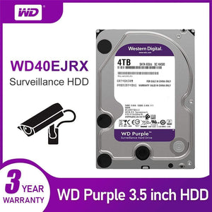 Planet Gates 4TB HDD Surveillance Hard Disk Drive - 5400 RPM Class SATA 6 Gb/s 64MB Cache 3.5 Inch - WD40EJRX camera ip
